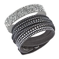 Bracciale Swarovski Donna Leisure in Tessuto Cristallo 5184508 - 5184508